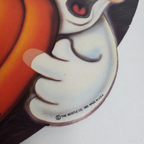 The Beistle Company 1983 Vintage Halloween Decorations Ghost Honeycomb Scarecrow - Picture 3 of 16